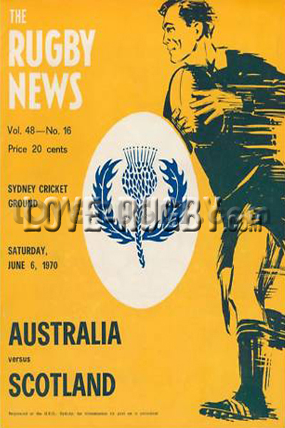 Australia Scotland 1970 memorabilia