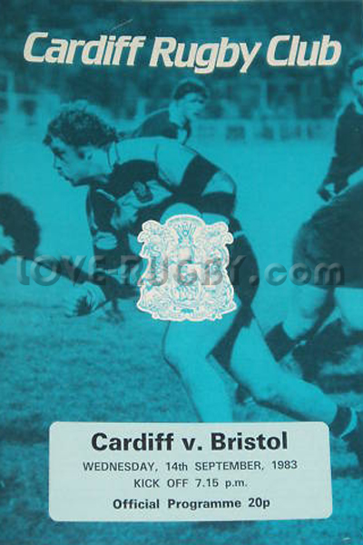 1983 Cardiff v Bristol  Rugby Programme