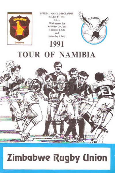 1991 Namibia v Zimbabwe  Rugby Programme