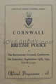 Cornwall Police 1954 memorabilia