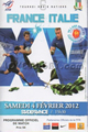 France v Italy 2012 rugby  Programme