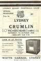 Lydney Crumlin 1950 memorabilia