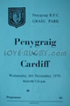 Penygraig Cardiff 1970 memorabilia